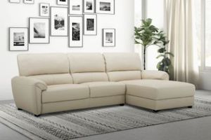 SUNRISE 3/2/1 100% Genuine Leather Sofa Range with Ottoman