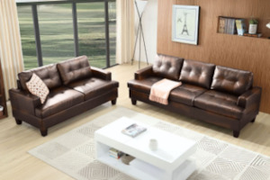 KNOLLWOOD 3+2 Sofa Set (Black)