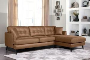 BARRET 3/2/1 Seater Air Leather Sofa (Brown)