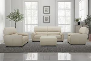 SUNRISE 100% Genuine Leather Sectional Sofa