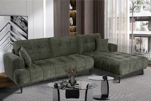 LAWTON Fabric Sectional Sofa