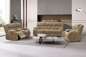 Furniture: MAKO Fabric Reclining Sofa Range