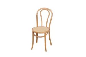 RAYMON Solid Beech Dining Chair with Rattan Seat (Black)