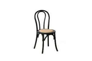 RAYMON Solid Beech Dining Chair with Rattan Seat (Natural)