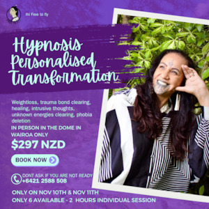 Products: Personalised Hypnosis Session 2 Hours