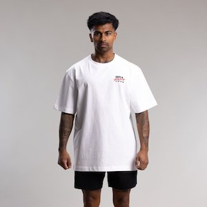 Clothing wholesaling: Racing Bird Block Tee Unisex WHITE