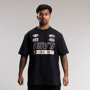 Clothing wholesaling: Race 3.0 Block Tee Unisex BLACK