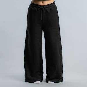 Wide Leg Block Track Pant Women's BLACK