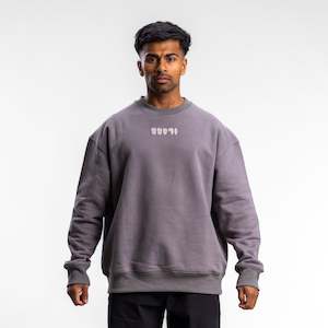 Clothing wholesaling: Puff Block Crew Unisex GRANITE