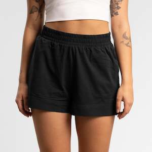 Script Box Short Women's BLACK