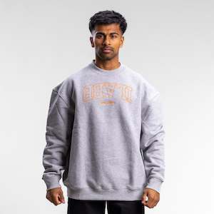 Clothing wholesaling: Varsity Line Block Crew Unisex GREY MARLE