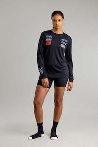 Clothing wholesaling: Merino Enzo Long Sleeve Tee - Women's BLACK