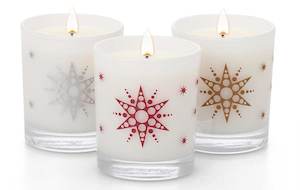 Candle: Winter Christmas Star Triple Gift Set