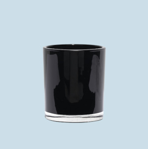 Black Luxe Thick-Walled Glass Candle Jar - Illumina Candle Supplies