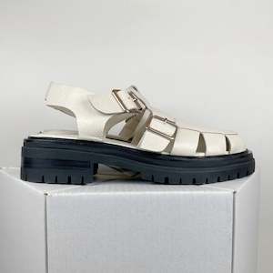 Sandals: Mollini Ailas Cream/Black