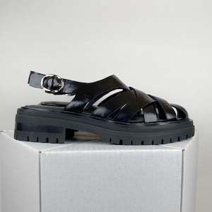 Sandals: Mollini Abees Black shine