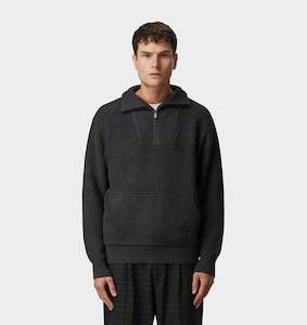 Mateo Zip Sweater - Charcoal