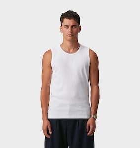 Clothing: Ribbed Tank Top - White