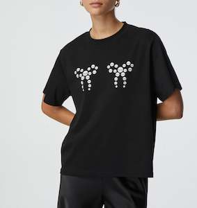 Clothing: Pearl Box Boxy Tee 2.0 - Black