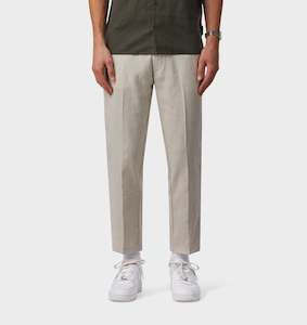 Clothing: Herringbone Linen Slim Kobe Pant - Regular - Bone