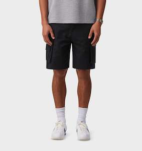 Clothing: Ezra Cargo Short - Washed Black