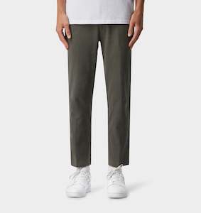 Clothing: Linen Slim Kobe Pant - Dark Green