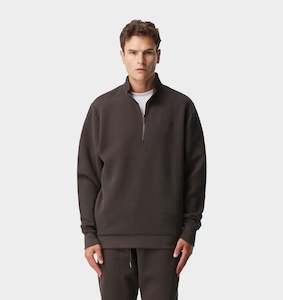 Clothing: Textured Tottenham Pullover - Espresso