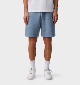 Clothing: Ridged Trackie Short - Steel Blue