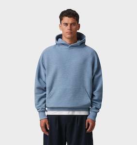 Clothing: Ridged Box Hood - Steel Blue