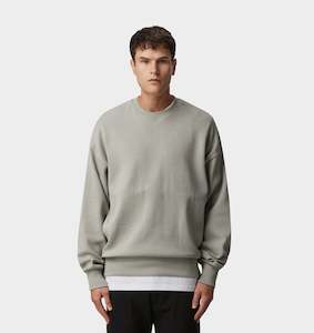 Clothing: Herringbone Box Crew 2.0 - Light Grey