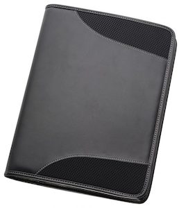 A4 Non-Leather Compendium – Black