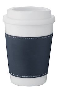 White Tumbler – Black Sleeve