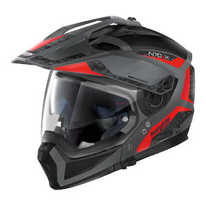 Nolan N70-2 X Adventure Helmet - Flat grey / red