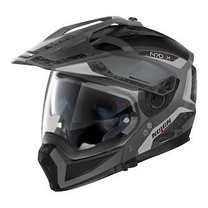 NOLAN HELMETS: Nolan N70-2 X Adventure Helmet - Flat lava grey