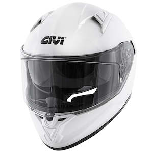 Full Face Motorcycle Helmets: Givi H506 Full Face Helmet - white