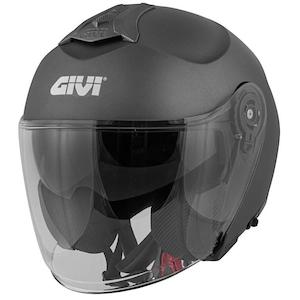 Open Face Helmets: Givi X22 scooter helmet - titanium