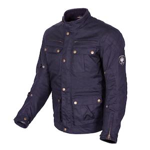 Merlin Yoxall II Traditional Wax Jacket Blue-Grey - Medium