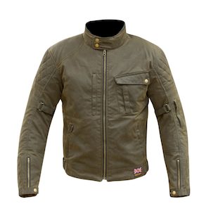 Motorcycle Jackets Heritage Waxed: ** Merlin Elmhurst Outlast Wax Jacket - brown - Small only - SALE