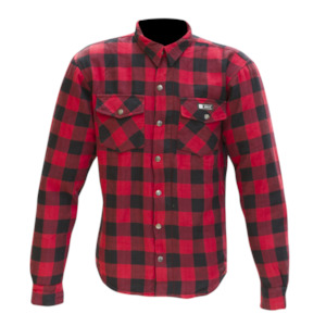 Merlin Axe Checkered Shirt - red