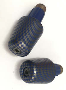 Buzzetti Bar End Weight - Blue Carbon - Diam. 17.5