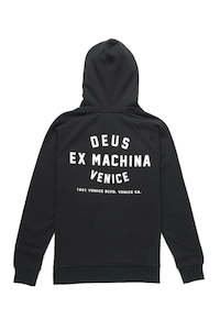 Motorcycle Casual Wear: Deus Venice Address Hood - Black