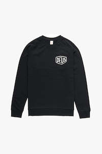 Motorcycle Casual Wear: Deus Tokyo Address Crew - Black