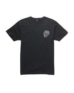 Motorcycle Casual Wear: Deus - Venice Skull Tee - Black