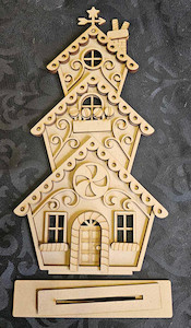 Imagine If MDF Wonky Gingerbread House