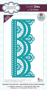 Creative Expressions Die - Scalloped Border