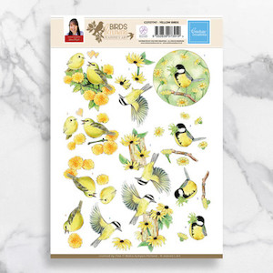 Jeanine's Art - Yellow Birds A4 Die Cut 3D Push Out