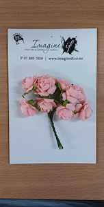 Imagine If Paper Flowers Pastel Roses - Baby Pink