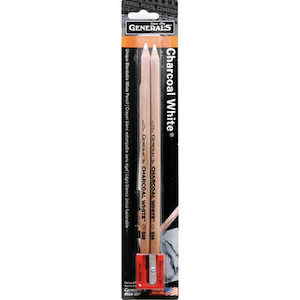 General's Charcoal White Pencils 2/Pkg