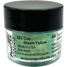 Jacquard Pearl Ex Duo Green Yellow Powder