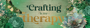 Crafting is my Therapy Bookmark